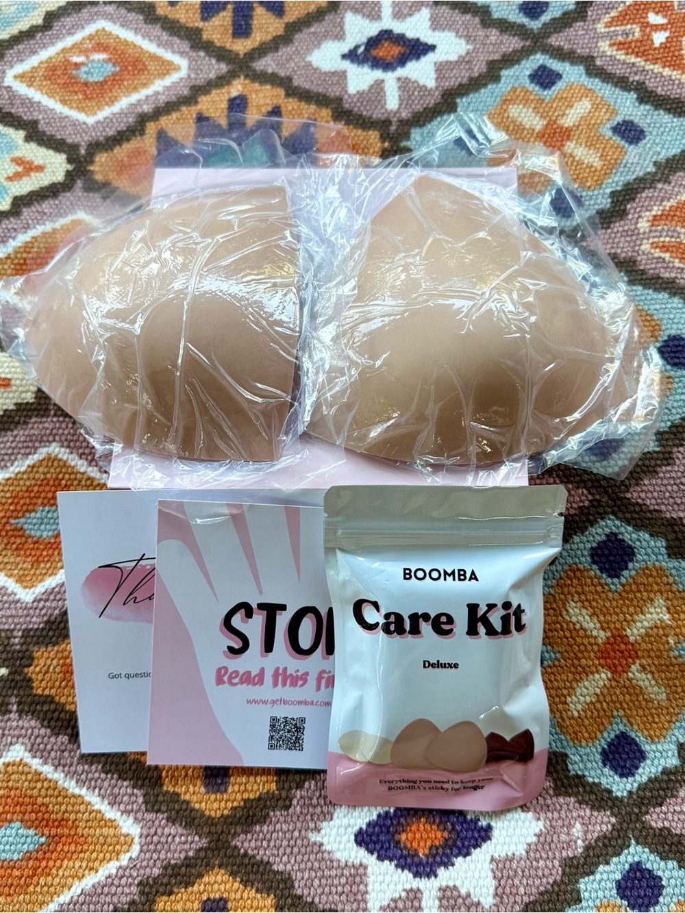 BOOMBA Invisible Lift Inserts Beige Medium & Care Kit DELUXE Brand New W/ Box